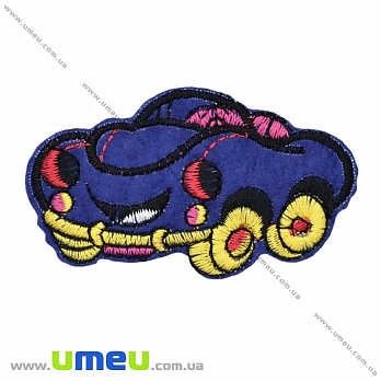 Термоаплікація дитяча Машина, 7,5х4,5 см, Синя (APL-022247)