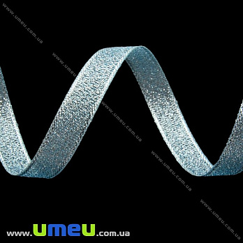 Стрічка парчева, 6 мм, Блакитна (LEN-022588)