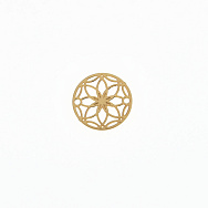 Коннектор Цветок, 13 мм, Латунь, Золото (KON-061392)