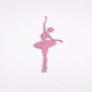 Декоративний виріб з фетру Балерина, 9х4,5 см, Рожевий (FLT-056517)