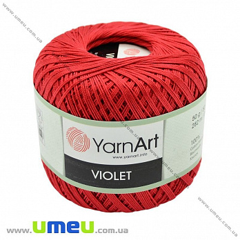 Пряжа YarnArt Violet 50 г, 282 м, Красная 6328 (YAR-022951)