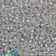 Бисер японский Miyuki круглый RR 8/0 №1001, Прозрачный АВ (BIS-045975)
