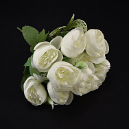 Букет півонії, 29 см, Молочний (DIF-054071)