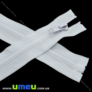 Молния тракторная разъемная 50 см, Тип 5, Белая (ZIP-013851)