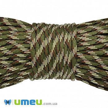 Шнур паракорд семіжільний меланж 4 мм, Хакі (LEN-012228)