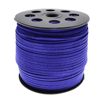 Замшевий шнур, 2,5 мм, Синій яскравий (LEN-055254)