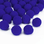 Помпони оксамитові 1,5 см, Сині (DIF-058281)