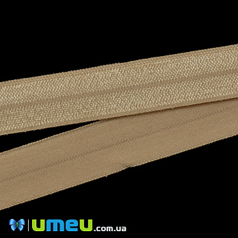 Трикотажна бейка, 15 мм, Бежева (LEN-039473)