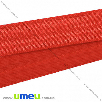 Трикотажна бейка, 15 мм, Червона (LEN-010360)