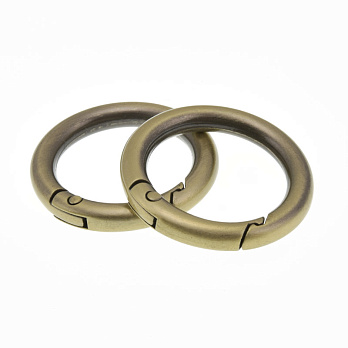 Кільце для сумки металеве, 35 мм, Бронза (BAG-058419)