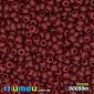 Бісер чеський №103m/90090m, Червоний темний, Прозорий матовий, 10/0 (BIS-009924)