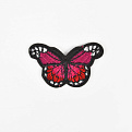 Термоаппликация Бабочка, 5,5х3,5 см, Малиновая (APL-060104)