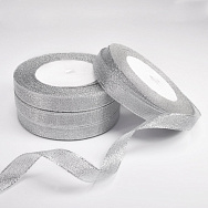 Лента парчовая, 12 мм, Серебристая (LEN-033614)