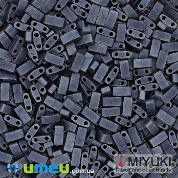 Бисер японский Miyuki HALF TILA №2001, 5х2,3 мм, Серый матовый (BIS-046082)