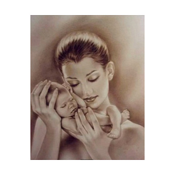 Набір алмазного живопису на підрамнику 50х40 см, Дотик (SXM-052381)