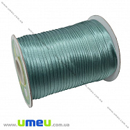 Атласна коса бейка, 15 мм, Сіро-зелена (LEN-010332)