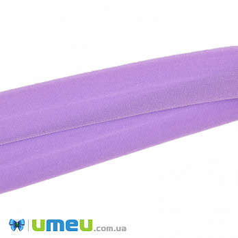 Трикотажна бейка (матова), 15 мм, Бузкова (LEN-042335)