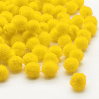 Помпоны 1 см, Желтые (DIF-052355)