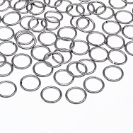 Колечка з нерж. сталі, 6 мм, 1 мм, Темне срібло (STL-049197)