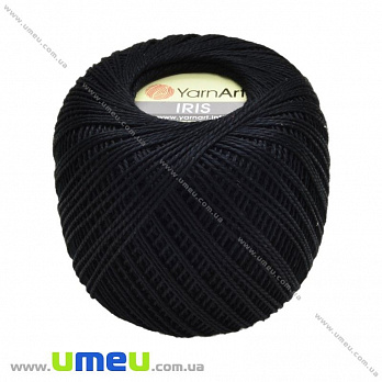 Пряжа YarnArt Iris 20 г, 138 м, Чорна 935 (YAR-025020)
