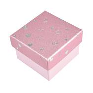 Коробочка Квадратна під колечко, 5х5х3,5 см, Рожева (UPK-060584)