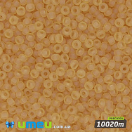 Бісер чеський №110m/10020m, Бежевий світлий, Прозорий матовий, 10/0 (BIS-034892)