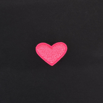 Термоаплікація Сердечко рожеве, 2,5х2 см (APL-060037)