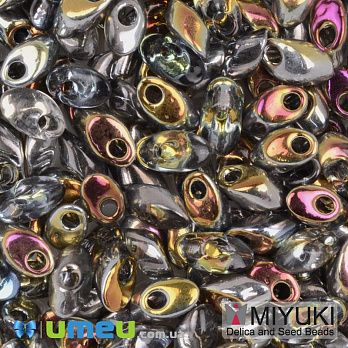 Бісер японський Miyuki LMA №4551, 4х7 мм, Сірий AB (BIS-049938)