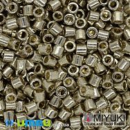 Бисер японский Miyuki Delica 8/0 DBL1831, Duracoat Galvanized, Серебристый (BIS-045897)