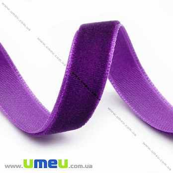 Лента бархатная, 10 мм, Фиолетовая (LEN-019909)