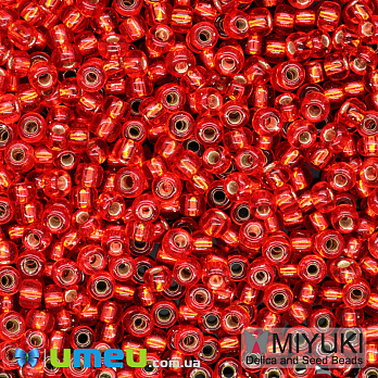 Бисер японский Miyuki круглый RR 10/0 №10, Красный (BIS-047534)