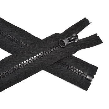 Молния тракторная Квадратный зуб разъемная 100 см, Тип 5, Черная (ZIP-060390)