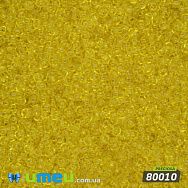 Бісер чеський 13/0, №80010, Жовтий, Прозорий (BIS-019780)