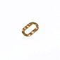 Конектор з нерж. сталі, Овал, 12х7 мм, Золото (STL-055698)