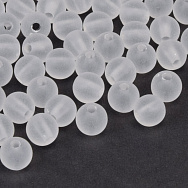 Намистини для сумок ОПТ, Акрилові матові, Круглі, 8 мм, Білі (BUS-059788)