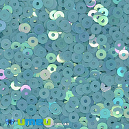 Пайетки Италия круглые плоские, 3 мм, Голубые №164 Light Blue Orientali (PAI-039135)