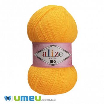 Пряжа Alize Extra Life 100 г, 480 м, Жовта 914 (YAR-038431)