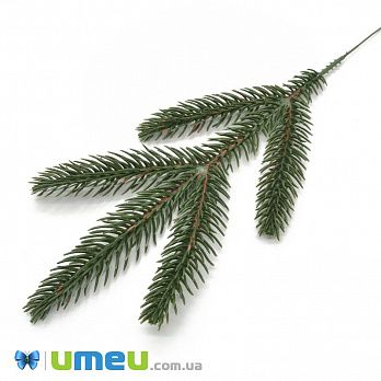 Гілка ялини одностороння, Зелена, 20-22 см (DEC-039590)