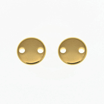 Коннекторы из нерж. стали Круглые, 8 мм, Золото (STL-061423)
