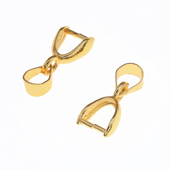 Держатель для кулона, 14х3 мм, Латунь с покрытием 18 kt (OSN-055657)