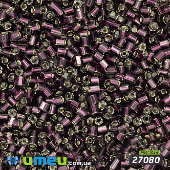Бисер чешский Рубка 10/0, №27080, Аметист темный блестящий (BIS-018322)