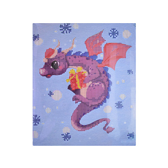 Набор алмазной живописи на картоне 25х21 см, Праздничный подарок (SXM-052546)