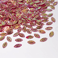 Пайетки Китай Листики, 8,5х4,5 мм, Бордовые АВ (PAI-052963)