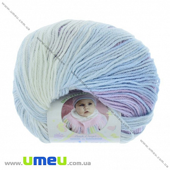Пряжа Alize Baby Wool Batik 50 г, 175 м, Фиолетово-голубая 3566 (YAR-029490)