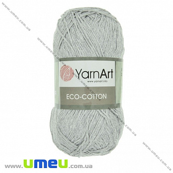 Пряжа YarnArt Eco-cotton 100 г, 220 м, Серая 763 (YAR-025228)