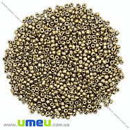 Бисер китайский средний, 8/0, Бронза металлик, 3 мм (BIS-026145)