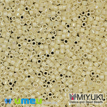 Бісер японський Miyuki Delica 11/0 DB157, Кремовий AB (BIS-038852)