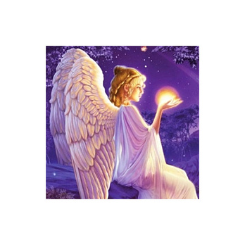 Набір алмазного живопису на підрамнику 30х30 см, Янгол-охоронець (SXM-052417)