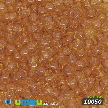 Бисер чешский 4/0, №10050, Бежевый темный, Прозрачный (BIS-034281)