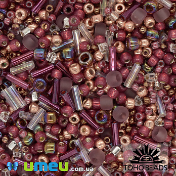 Бісер японський TOHO MIX-3217, Червоно-золотистий (BIS-040504)